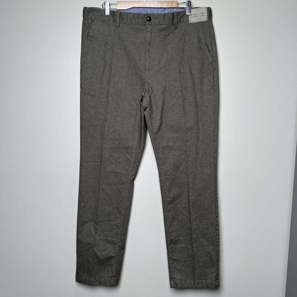 John Lewis‎ Men's Textured Cotton Laundered Trouser Pants 38x32 Gray NWT